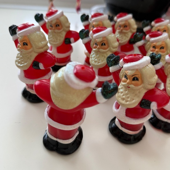 Christopher Radko Shiny Brite Santa Light Covers -Set of 10 - Picture 2 of 5
